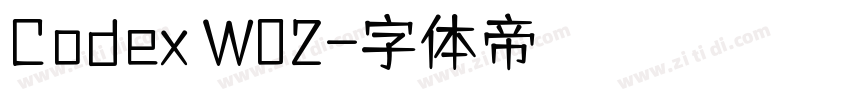 Codex W02字体转换